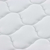 Materac Biały 200 x 200 cm Tkanina żakardowa