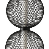 Lampa wisząca druciana PUMA z kloszami kulami 14 x 38 cm – designerskie oświetlenie salonu LED 3000K