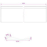 Uszczelka drzwi garażowych Czarny 52 x 2 mm 4,5 m PVC