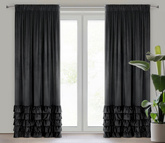 Zasłona Dani czarna 140x250