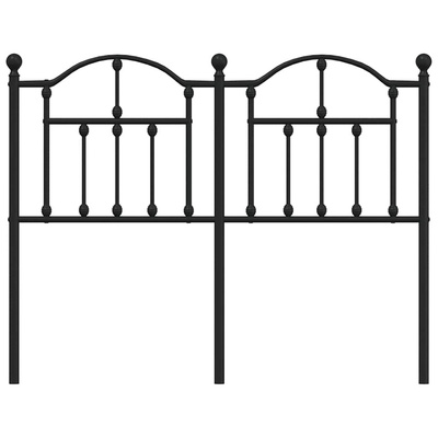 Metalowe wymienne wezgłowie, czarne, 120 cm