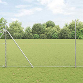 Ogrodzenie heksagonalne 1,5 x 10 m Stal galwanizowana srebrny