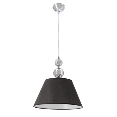Lampa wisząca z abażurem Aral czarna nowoczesna do salonu i jadalni E27