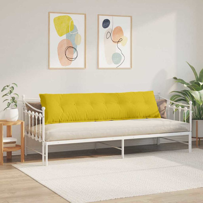 Poduszka na plecy Żółty 200 x 50 cm Tkanina sztruksowa