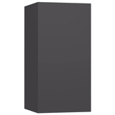 vidaXL Szafki telewizyjne, 4 szt., szare, 30,5x30x60 cm, płyta wiórowa