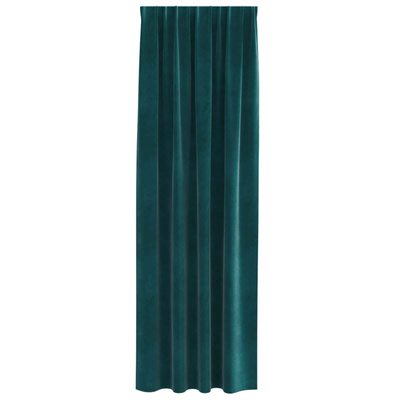Zasłony zaciemniające 2 pcs Ciemna zieleń 140 x 260 cm Aksamit