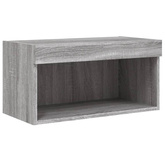 vidaXL Szafka pod TV, z LED, kolor szary dąb sonoma, 60x30x30 cm