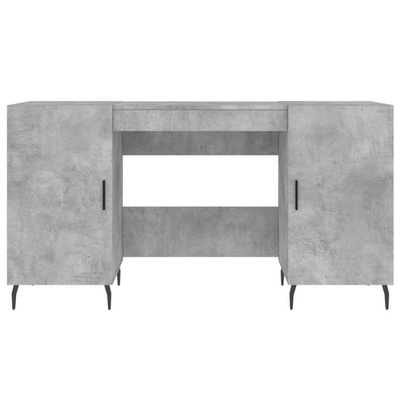 vidaXL Biurko, szarość betonu, 140x50x75 cm, materiał drewnopochodny wariant 11