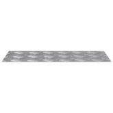 Stopień Prostokątny 2 pcs Srebrny 50 x 20 cm Aluminium