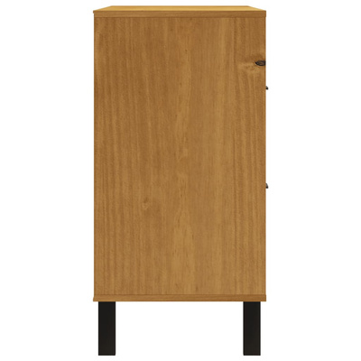vidaXL Komoda FLAM, 110x40x80 cm, lite drewno sosnowe