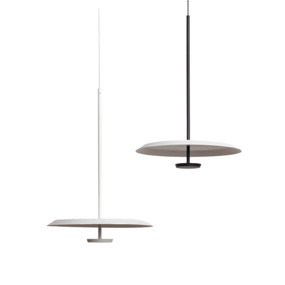 Lampa Wisząca okrągła Biało-czarna ?40cm 10W Abruzzo Rotonde