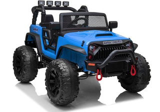 Auto Terenowe Na Akumulator Jeep JC666 LED MP3 Pilot Niebieski Lakierowany