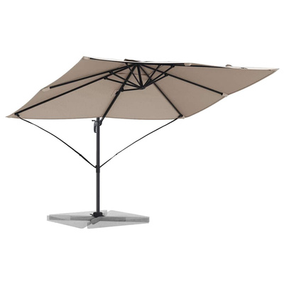 Parasol plażowy Ciemnoszary 351 x 250 x 260 cm