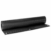 Ekran Balkonowy z Oczkami 600 x 90 cm polirattan Czarny