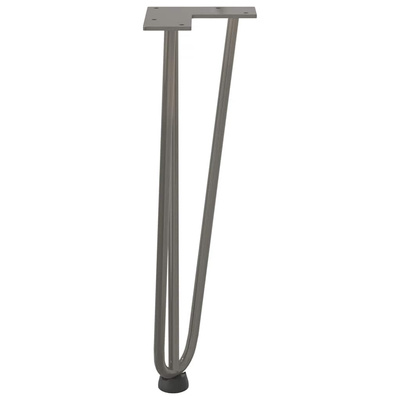 Nogi do stolika kawowego 4 szt. Naturalna stal 42 cm Solidna stal