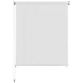 vidaXL Roleta zewnętrzna, biała, 60x140 cm, HDPE