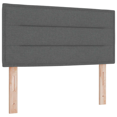 Łóżko z pojemnikiem i materacem LED ciemnoszary 80 x 200 cm