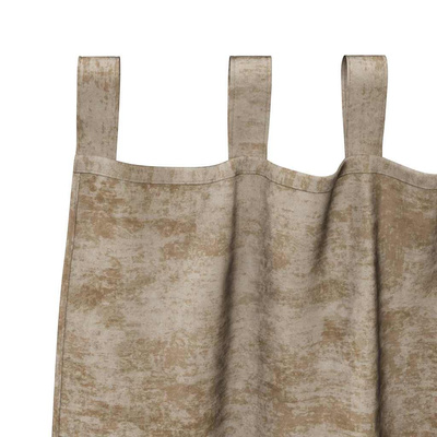 Zasłony z weluru 2 pcs szampański 225 x 140 cm Aksamit