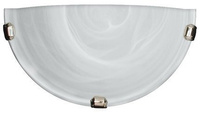 Lampa Sufitowa Candellux Duna 11-38671 Plafon1/2 Biały Uchwyt Chrom 60W
