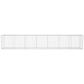 Ściana gabionowa z pokrywą, galwanizowana stal, 600x50x100 cm