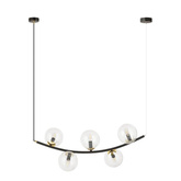 Lampa wisząca RITZ 5 BL TRANSPARENT