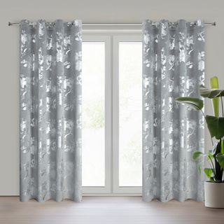 Zasłona Celia stalowa 140x250