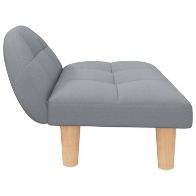 vidaXL Legowisko dla psa, jasnoszare, 70x52x30 cm, obite tkaniną