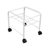 Brodzik do pedicure prosty z kółkami biały 131510