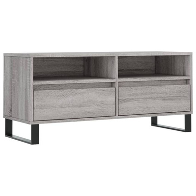 vidaXL Szafka pod TV, szary dąb sonoma, 100x34,5x44,5 cm