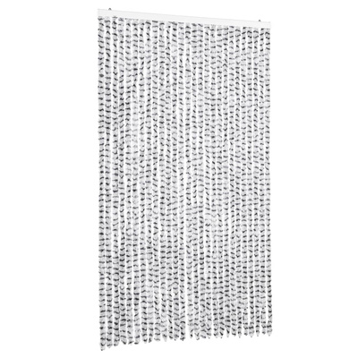 Zasłona przeciwko owadom, jasnoszaro-ciemnoszara, 118x220 cm