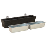 Balustrada 2 pcs 80 x 17 x 17 cm Metal
