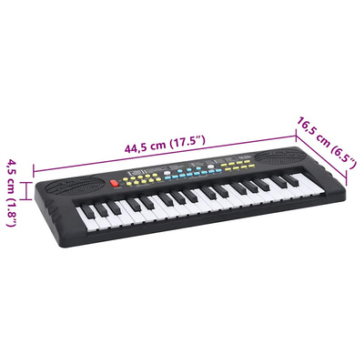 37 klawiszy pianina elektrycznego z mikrofonem dla dzieci