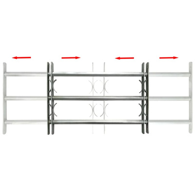 Krata na okno z regulacją, 500-650 mm, 3 metalowe pręty