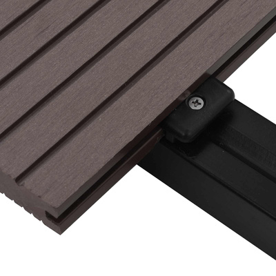 Deska Tarasowa 6 pcs Ciemny brąz Kompozyt drewniano-plastikowy