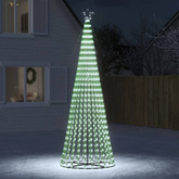 vidaXL Stożkowa choinka z lampek, 688 zimnych białych LED, 300 cm