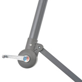 vidaXL Parasol wiszący z aluminiowym słupkiem, bordowy, 300 cm