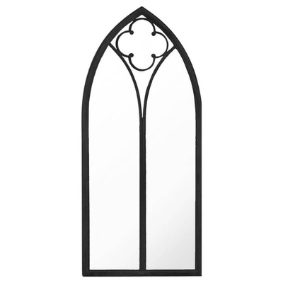vidaXL Lustro do wnętrz, czarne, 70x30 cm, żelazne model standard