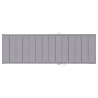 vidaXL Podwójny leżak z szarymi poduszkami, impregnowana sosna