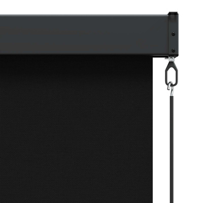 Roleta Czarny 80 x 250 cm Materiał i Aluminium