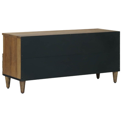 Szafka pod telewizor Brązowy 100 x 33 x 46 cm Drewno z mango
