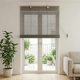 Roleta Szary 80 x 220 cm Bambus