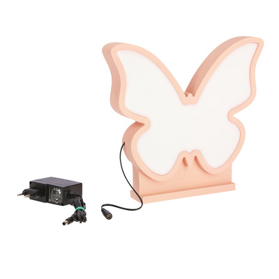 Butterfly lampa stołowa 14w led 3000k iq kids różowy