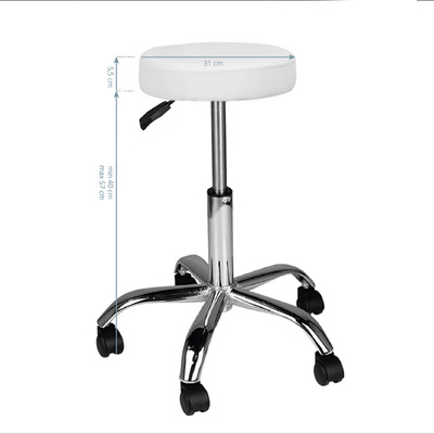 Taboret kosmetyczny AM-310 biały 129898