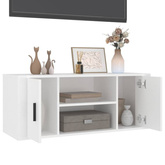 vidaXL Szafka pod TV, biała, 100x35x40 cm, materiał drewnopochodny