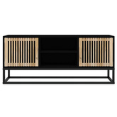 vidaXL Szafka pod TV, czarna, 105x30x45 cm, materiał drewnopochodny