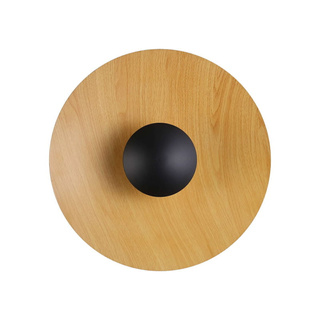 Kinkiet Nowoczesny Drewniany okrągły 45cm 12W Abruzzo Orzo