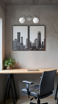 Lampa sufitowa ANDRUS srebrna 2x40W E14 do salonu sypialni przedpokoju korytarza