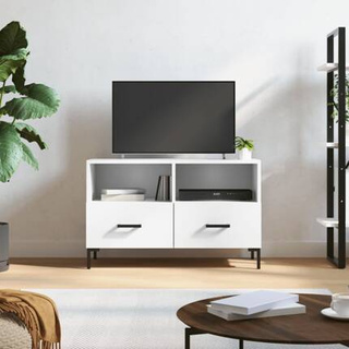 vidaXL Szafka pod TV, biała, 80x36x50 cm, materiał drewnopochodny wariant 7