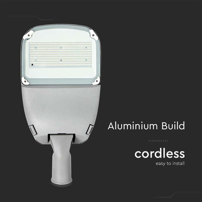 50W Lampa uliczna solarna / Barwa:6000K / Obudowa: Srebrna