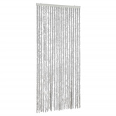Zasłona przeciwko owadom, szara, 90x220 cm, szenil